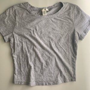 Gray Bozzolo Cropped Top
